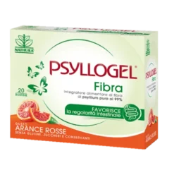 Psyllogel Fibra - Integratore per la regolarità intestinale - Gusto Arance Rosse - 20 bustine