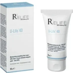 Relife U-Life 40 Crema Idratante Levigante Piedi con Urea 50ml Tubo