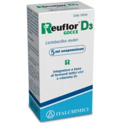 Reuflor D3 Gocce - Integratore per l'equilibrio della flora intestinale - 5 ml