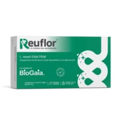 Reuflor - Integratore per l'equilibrio della flora intestinale - 20 compresse masticabili
