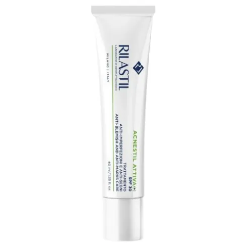 Rilastil Acnestil Attiva (+) SPF30 - Trattamento anti-imperfezioni e anti-segni - 40 ml