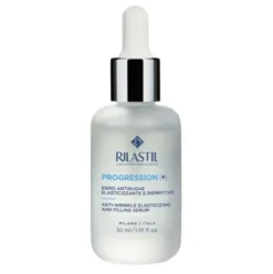 Rilastil Progression Siero Antirughe - Siero viso rimpolpante e illuminante - 30 ml