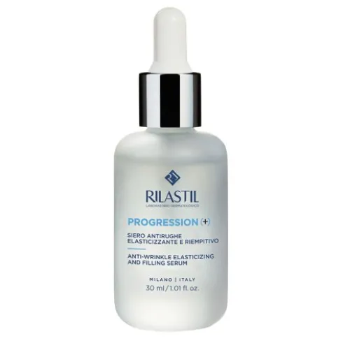 Rilastil Progression Siero Antirughe - Siero viso rimpolpante e illuminante - 30 ml