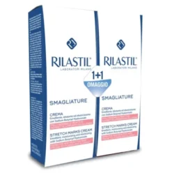 Rilastil Smagliature Crema per Pelli Sensibili - Crema anti smagliature - Confezione con 2 tubi da 200 ml ciascuno