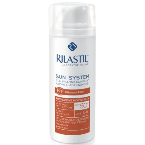 Rilastil Sun System Gel Crema Ultraleggero SPF 50+ Protezione Solare Molto Alta 50 ml