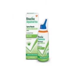 Rinazina Aquamarina Spray Nasale Soluzione Isotonica con Aloe Vera Nebulizzazione Intensa 100 ml