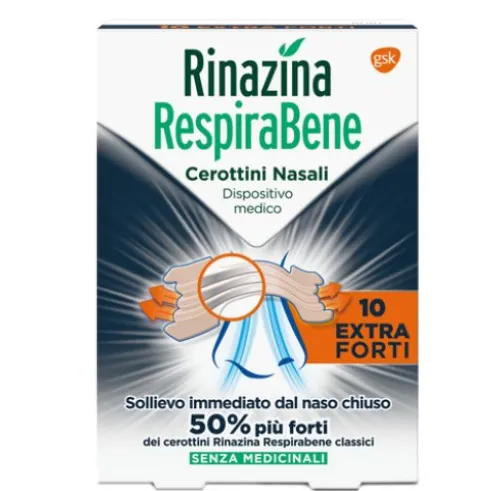 Rinazina Respirabene Cerotto Nasale Extra Forte 10 cerotti