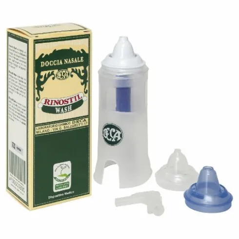 Rinostil Wash Doccia Nasale per Lavaggio Nasale Adulti e Bambini