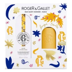 Roger & Gallet Cofanetto di Natale 2024 Bois D'Orange - Acqua profumata 100 ml + Candela profumata 75 g