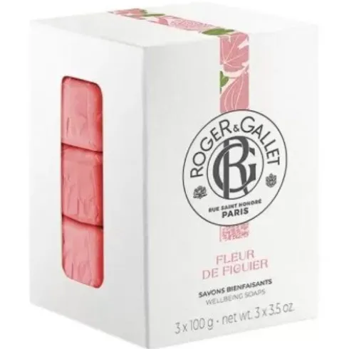 Roger & Gallet Fleur De Figuier Box Saponette - Idea regalo di Natale - 3 saponette profumate