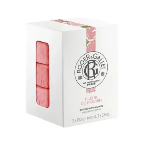 Roger & Gallet Rose Box Saponette - Idea regalo di Natale - 3 saponette profumate
