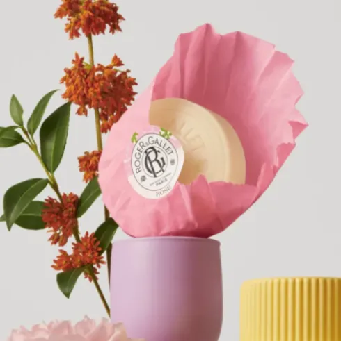 Roger & Gallet Rose Saponetta - Saponetta rilassante al profumo di rosa - 100 g