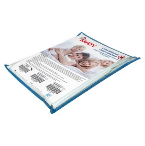 Safety Coprimaterasso Antiacaro Bambino Cotone Impermeabile 120x60x15 cm
