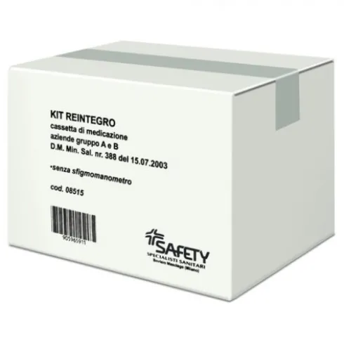 Safety Kit Reintegro Cassetta Pronto Soccorso Gruppo A/B Senza Sfigmomanometro