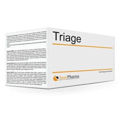 Sage Pharma Triage Kit Primus Kit per Primo Soccorso 10 Flaconcini, 20 Compresse e 30 Compresse