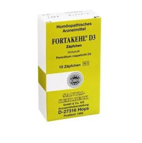 Sanum-Kehlbeck Fortakehl D3 Omeopatico per Riequilibrio Intestinale 10 Supposte