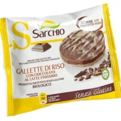 Sarchio Gallette di Riso con Cioccolato al Latte Senza Glutine 34 g