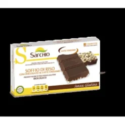 Sarchio Soffio di Riso Cioccolato al Latte Snack Senza Glutine 25 g