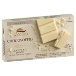 Sarchio Soffio di Riso Cioccolato Bianco Bio Snack Senza Glutine 75g