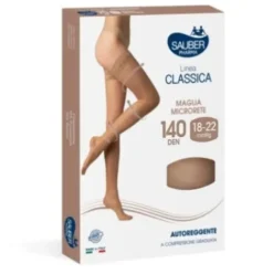 Sauber Autoreggenti 140 Denari Microrete Neutro Beige Taglia 3