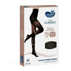 Sauber Linea Classica Collant Super Coprente 70 Denari Blu Navy Taglia 4