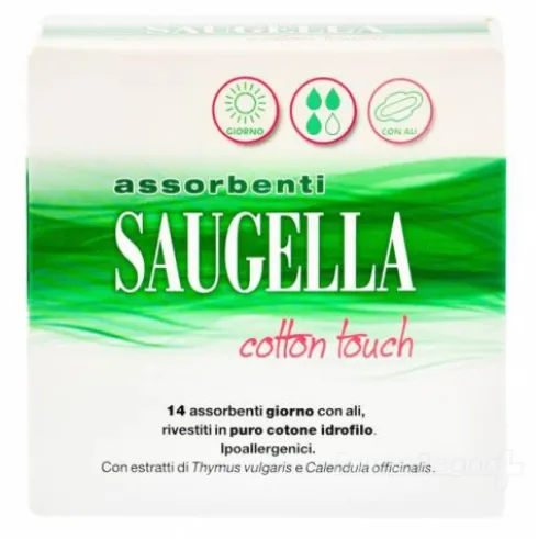Saugella Cottontouch Assorbenti Cotone Giorno 14 pezzi