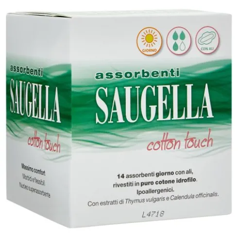 SAUGELLA Cottontouch Assorbenti Cotone Giorno 14 pezzi