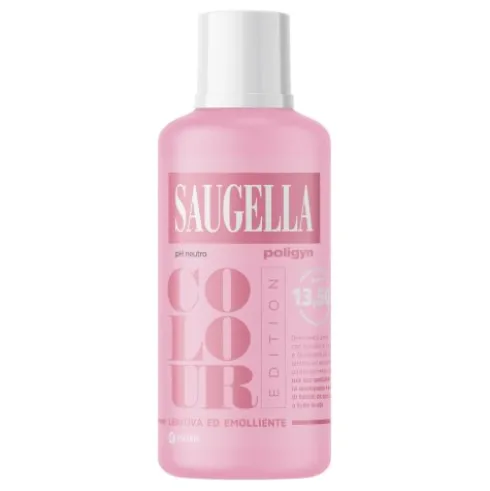 Saugella Poligyn Colour Edition - Detergente intimo ideale per donne in menopausa - 500 ml