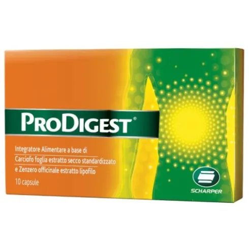 Scharper Prodigest Integratore Digestivo Capsule Senza Glutine e Lattosio 10pz