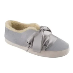 Scholl's Frou Frou Micr Pantofole Grigio e Crema Misura 37