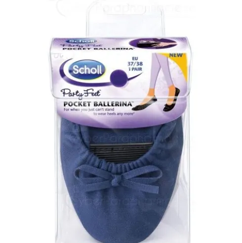 Scholl Shoes Pocket Ballerina Blu Taglia 37-38