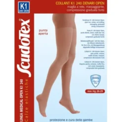 Scudotex Collant K1 240 Den Open Daino Taglia 5