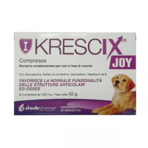 Shedir Pharma Krescix Mangime Complementare per Cani Crescita Articolazioni 30cpr