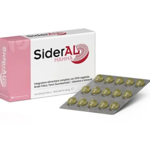 Sideral Mamma Integratore DHA Ferro per Gravidanza 30 Capsule Molli