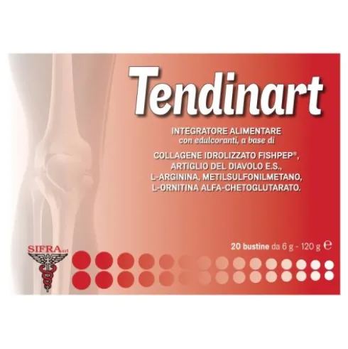 Sifra Tendinart Integratore Articolazioni con Collagene 20 Bustine