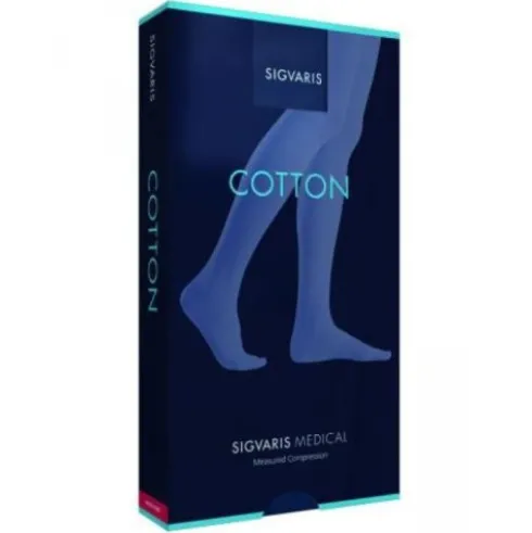 Sigvaris Cotton C2 Calze Autoreggenti Punta Chiusa Nature Taglia L