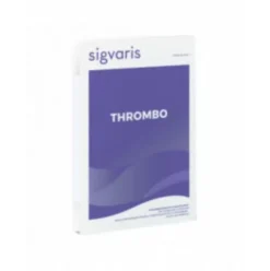 Sigvaris Thrombo Gambaletto Lungo Antiembolia Punta Aperta Bianco Taglia S