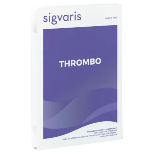 Sigvaris Thrombo Monocollant Lungo Punta Aperta Bianco Taglia S