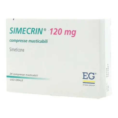 Simecrin 24 Compresse Masticabili 120mg