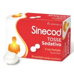 Sinecod Tosse Sedativo Pastiglie Sedativo Tosse 5 mg - 18 Pastiglie
