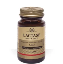 Solgar Lactase Masticabile Integratore per Intolleranza Lattosio 30 Tavolette