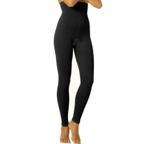 Solidea Body Lipo Nero Leggings Post-Operatori Taglia M/L