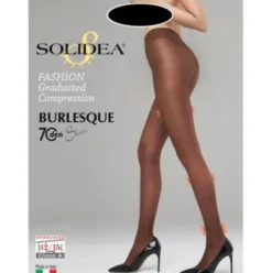 Solidea Burlesque 70 Sheer Glace L Collant Fantasia Compressione Graduata