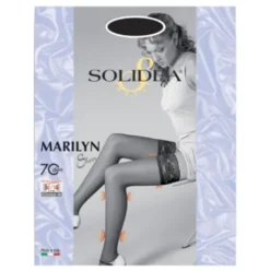 Solidea Marilyn 70 Sheer Calza Autoreggente Blu Taglia 2