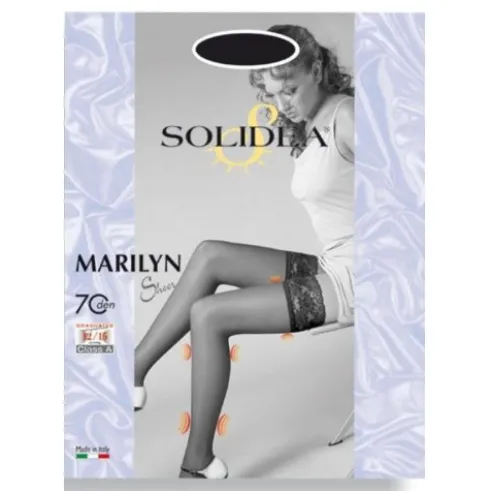 Solidea Marilyn 70 Sheer Calza Autoreggente Sabbia Taglia 3