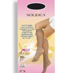 Solidea Miss Relax 70 Sheer Gambaletto Nero Compressione 12/15 mmHg Taglia 3-L