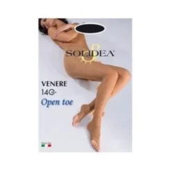 Solidea Venere 140 Open Toe Collant Nero Taglia 2-M