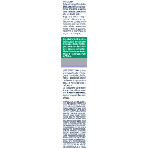 Somatoline Cosmetic Viso Lift Effect 4D - Contorno Occhi Filler Antirughe - 15 ml