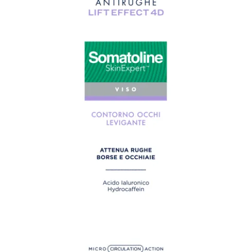 Somatoline Cosmetic Viso Lift Effect 4D - Contorno Occhi Filler Antirughe - 15 ml