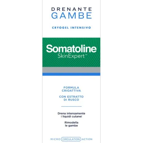 Somatoline Skin Expert Crema Drenante Rimodellante Gambe - Per gambe snelle e leggere - 200 ml